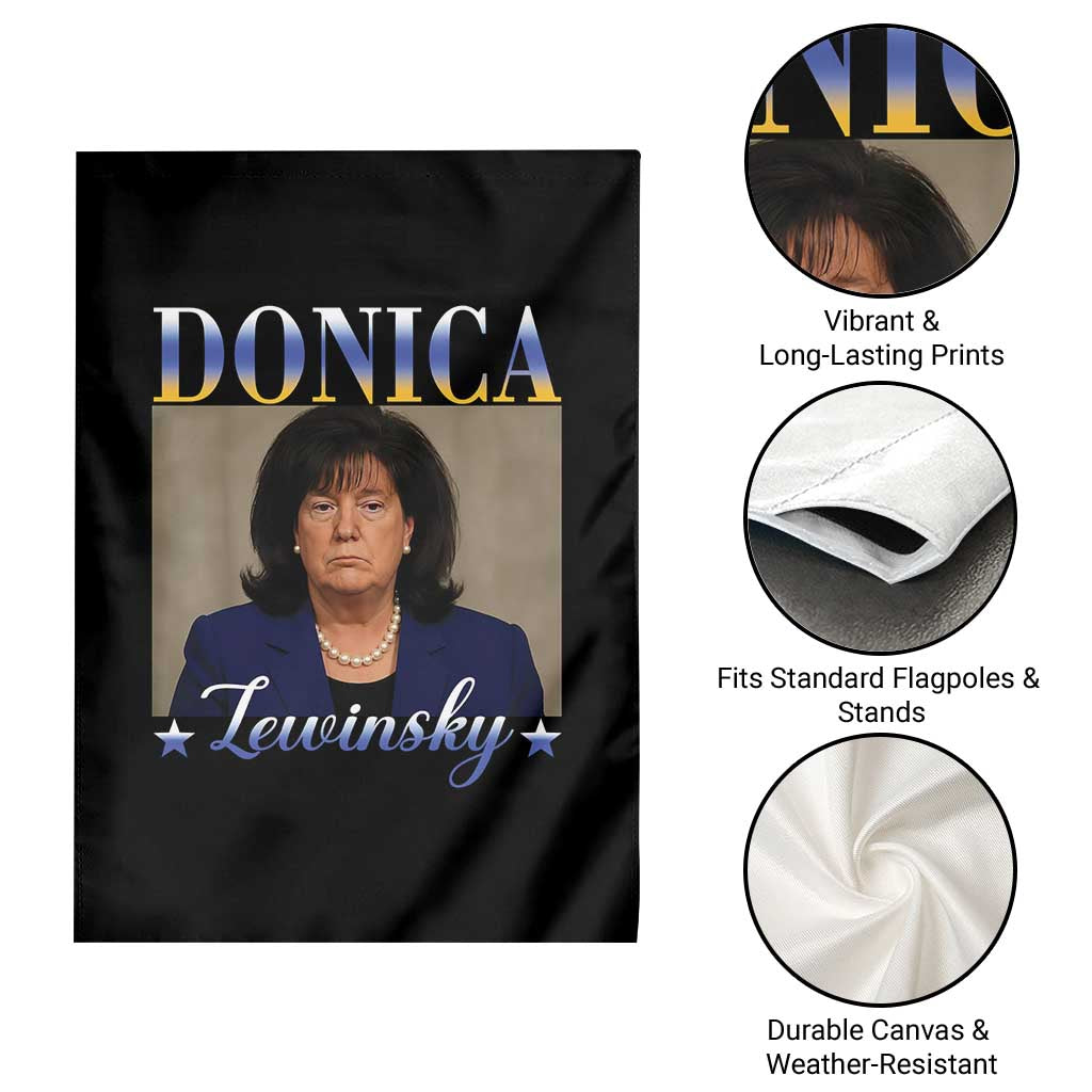 Donica Lewinsky Meme Garden Flag Viral Trump Parody Scandal Internet Humor TS02 Print Your Wear
