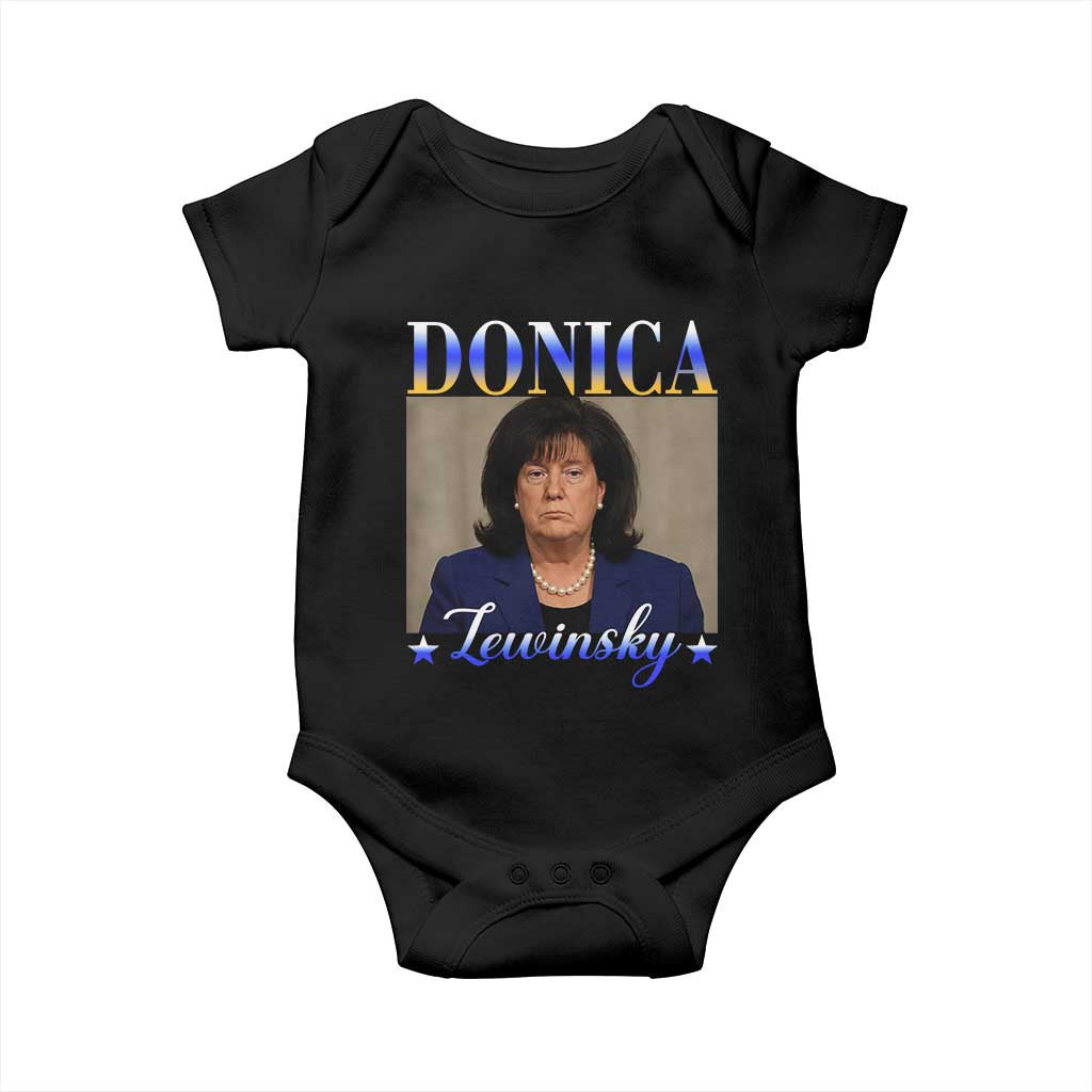 Donica Lewinsky Meme Baby Onesie Viral Trump Parody Scandal Internet Humor TS02 Black Print Your Wear