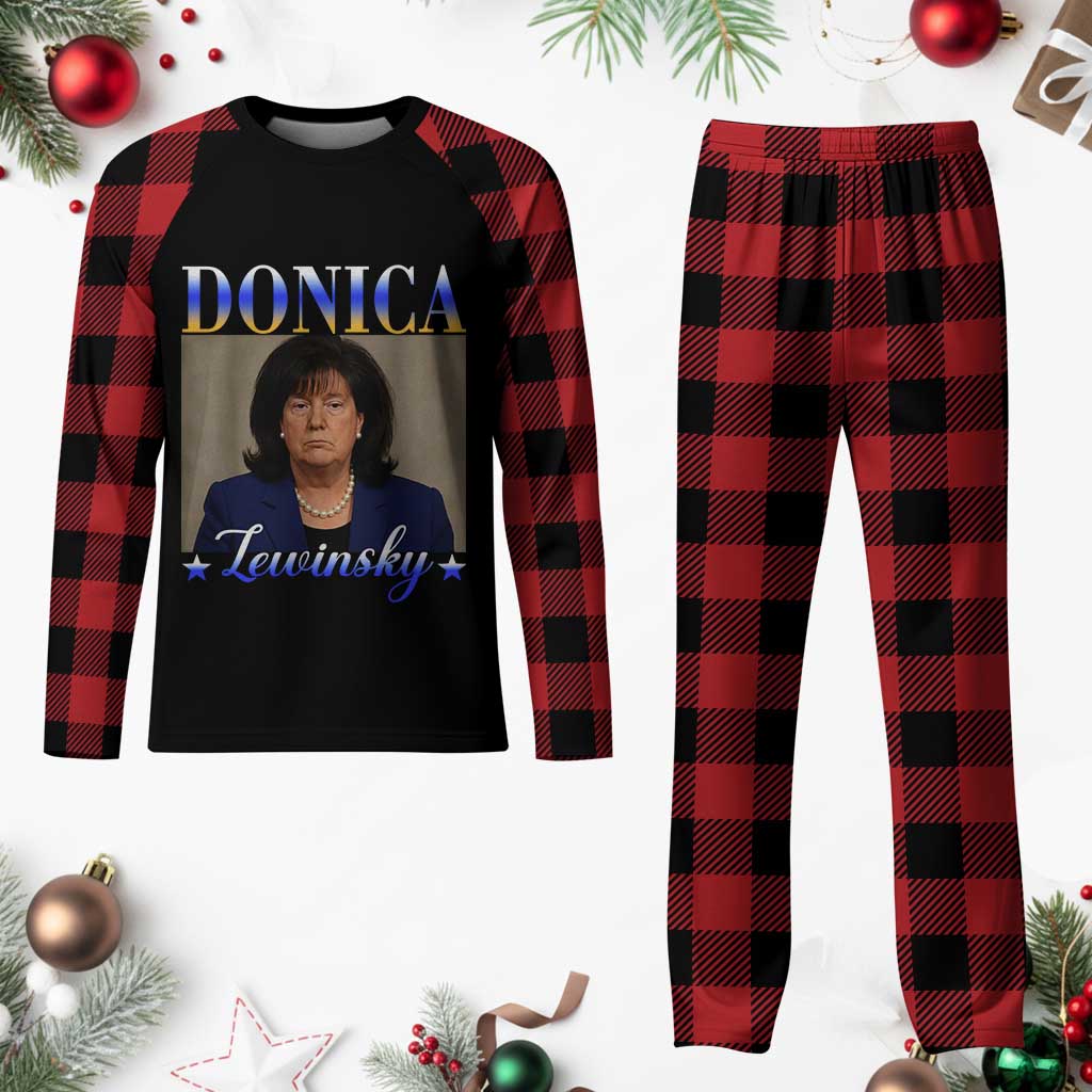 Donica Lewinsky Meme Plaid Pajama Set Viral Trump Parody Scandal Internet Humor TS02 Buffalo Plaid Print Your Wear