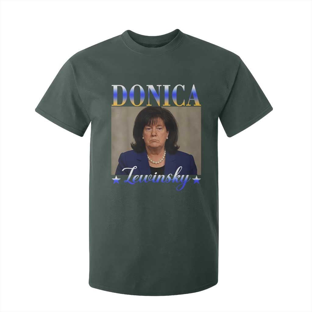 Donica Lewinsky Meme T Shirt For Kid Viral Trump Parody Scandal Internet Humor TS02 Dark Forest Green Print Your Wear