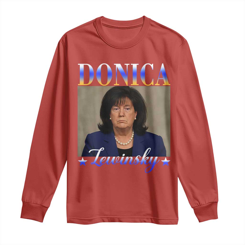 Donica Lewinsky Meme Long Sleeve Shirt Viral Trump Parody Scandal Internet Humor TS02 Red Print Your Wear
