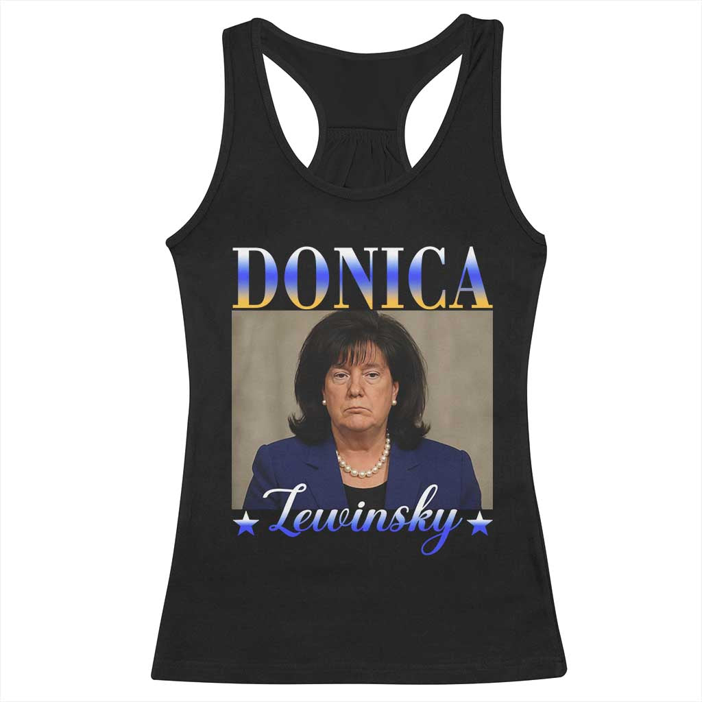 Donica Lewinsky Meme Racerback Tank Top Viral Trump Parody Scandal Internet Humor TS02 Black Print Your Wear
