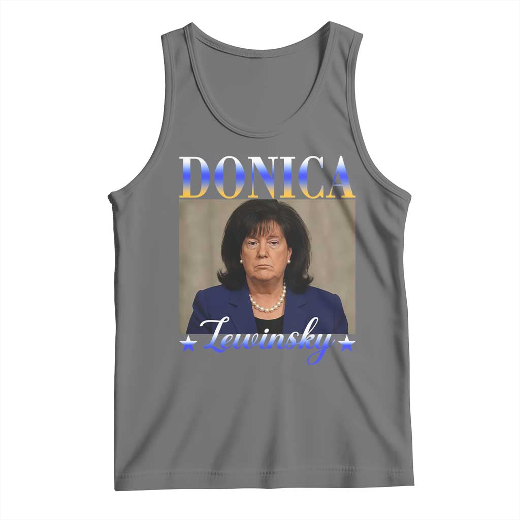 Donica Lewinsky Meme Tank Top Viral Trump Parody Scandal Internet Humor TS02 Black Heather Print Your Wear