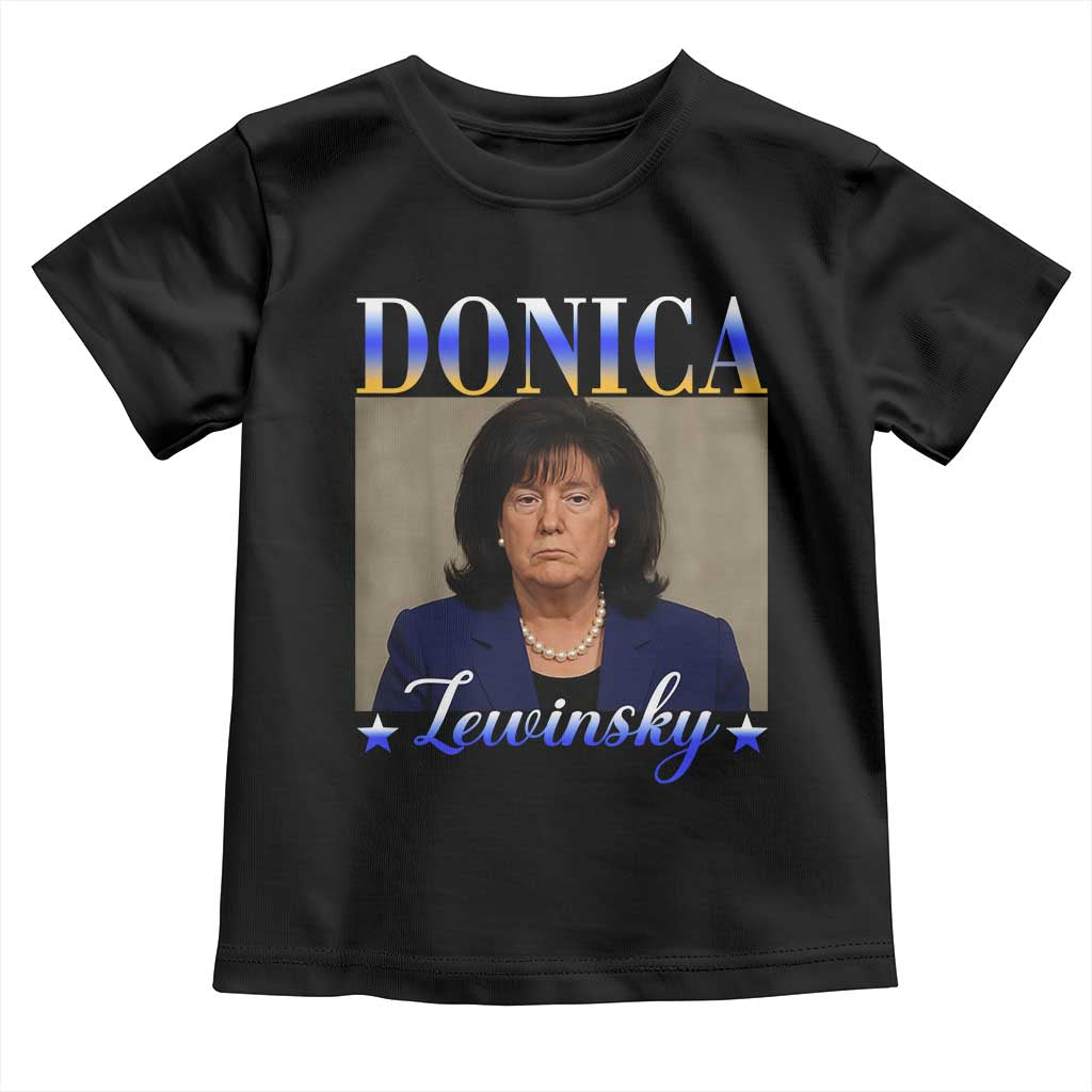 Donica Lewinsky Meme Toddler T Shirt Viral Trump Parody Scandal Internet Humor TS02 Black Print Your Wear