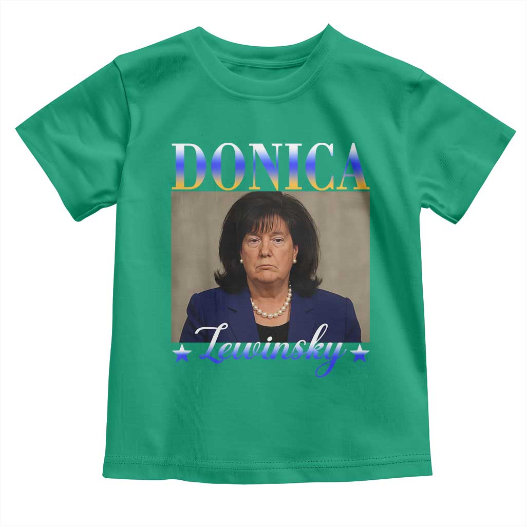 Donica Lewinsky Meme Toddler T Shirt Viral Trump Parody Scandal Internet Humor TS02 Irish Green Print Your Wear