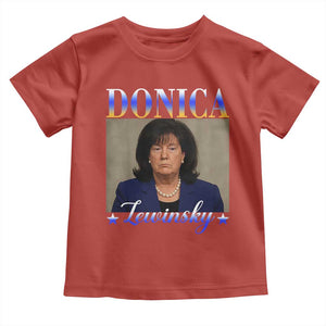 Donica Lewinsky Meme Toddler T Shirt Viral Trump Parody Scandal Internet Humor TS02 Red Print Your Wear