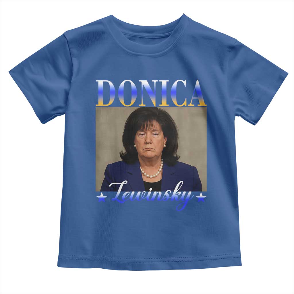 Donica Lewinsky Meme Toddler T Shirt Viral Trump Parody Scandal Internet Humor TS02 Royal Blue Print Your Wear