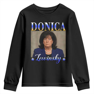 Donica Lewinsky Meme Youth Sweatshirt Viral Trump Parody Scandal Internet Humor TS02 Black Print Your Wear