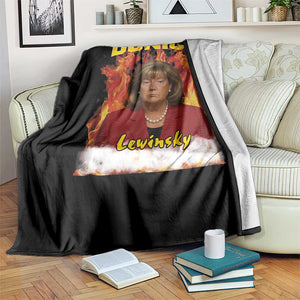 Donica Lewinsky Fire Trump Meme Throw Blanket Viral Scandal Parody Political Roast Vibes TS02 Print Your Wear
