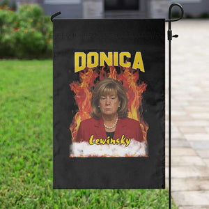 Donica Lewinsky Fire Trump Meme Garden Flag Viral Scandal Parody Political Roast Vibes TS02 Print Your Wear