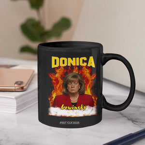 Donica Lewinsky Fire Trump Meme Coffee Mug Viral Scandal Parody Political Roast Vibes TS02 Print Your Wear