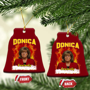 Donica Lewinsky Fire Trump Meme Ceramic Ornament Viral Scandal Parody Political Roast Vibes TS02 Print Your Wear