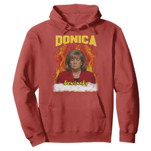 Donica Lewinsky Fire Trump Meme Hoodie Viral Scandal Parody Political Roast Vibes TS02 Red Print Your Wear
