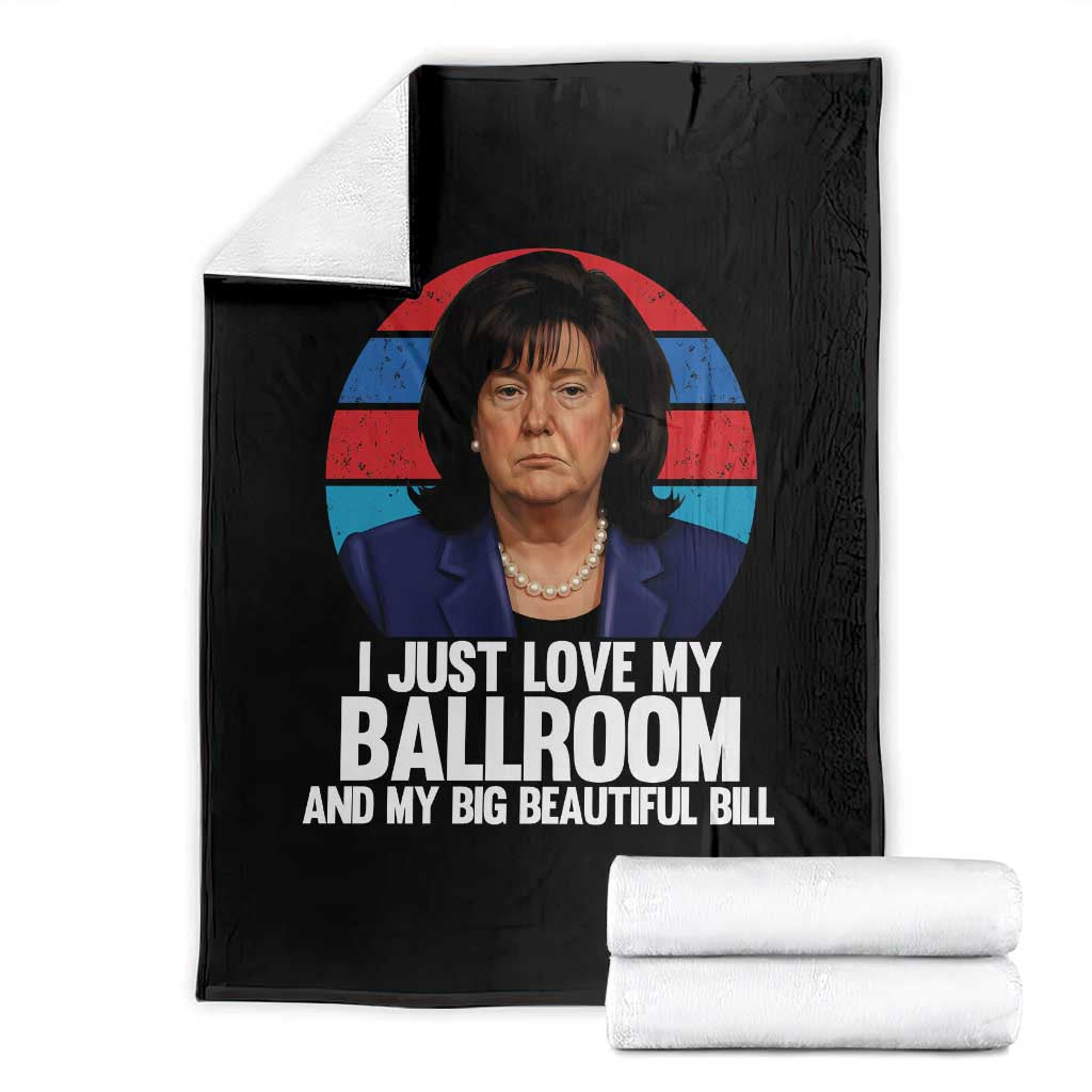 Funny Donica Lewinsky Viral Trump Meme Throw Blanket Retro Big Beautiful Bill Political Roast Humor TS02 Black Print Your Wear