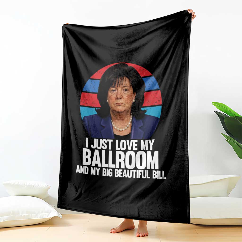 Funny Donica Lewinsky Viral Trump Meme Throw Blanket Retro Big Beautiful Bill Political Roast Humor TS02 Print Your Wear