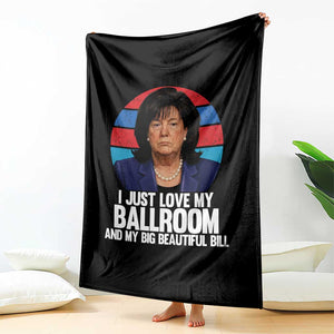 Funny Donica Lewinsky Viral Trump Meme Throw Blanket Retro Big Beautiful Bill Political Roast Humor TS02 Print Your Wear