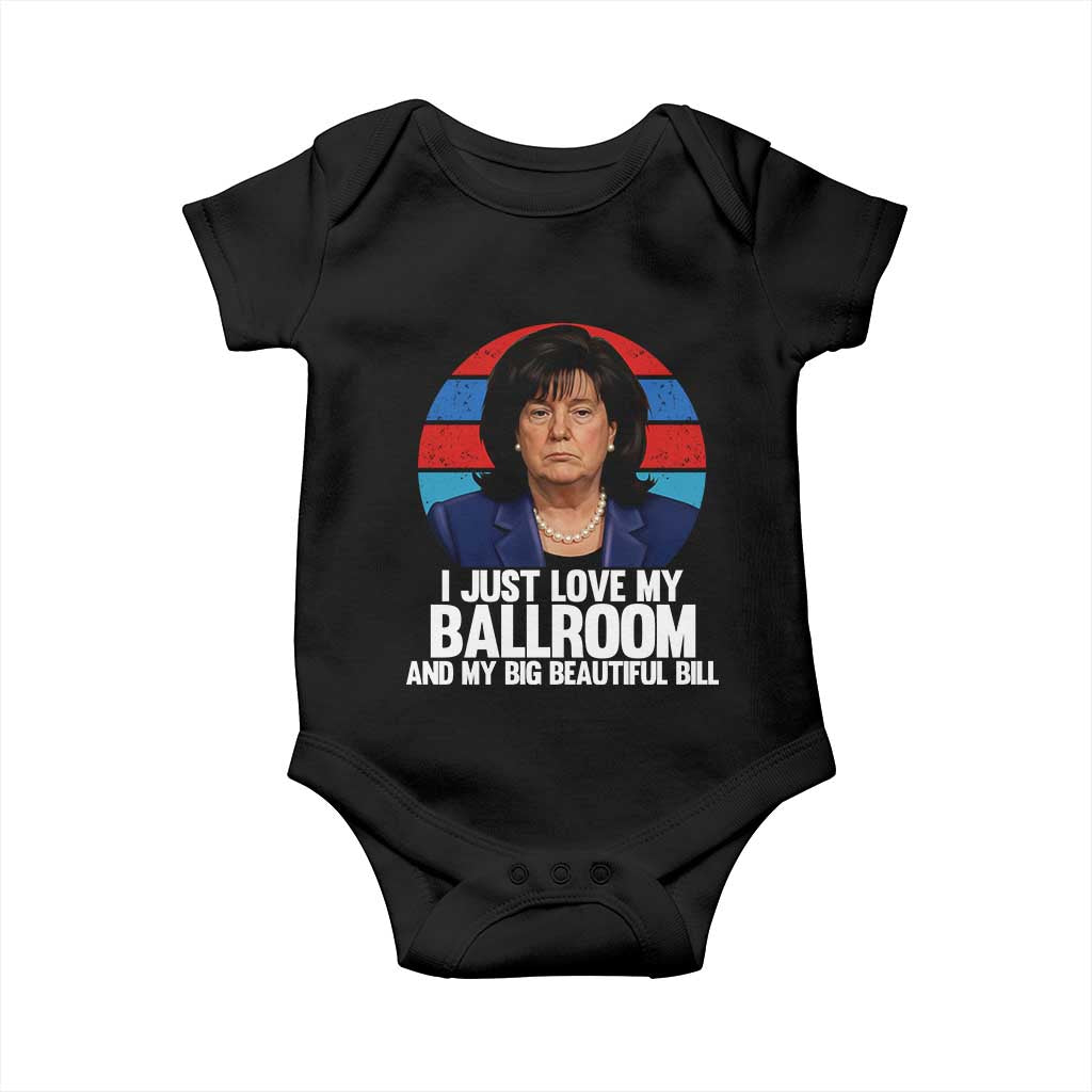 Funny Donica Lewinsky Viral Trump Meme Baby Onesie Retro Big Beautiful Bill Political Roast Humor TS02 Black Print Your Wear