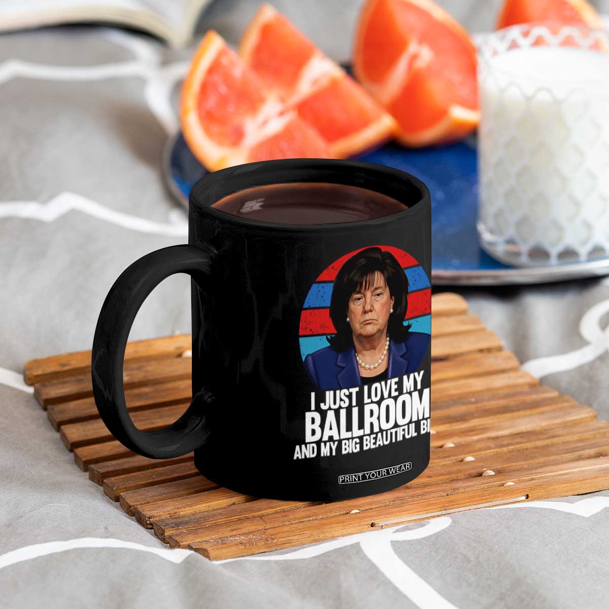 Funny Donica Lewinsky Viral Trump Meme Coffee Mug Retro Big Beautiful Bill Political Roast Humor TS02 Print Your Wear