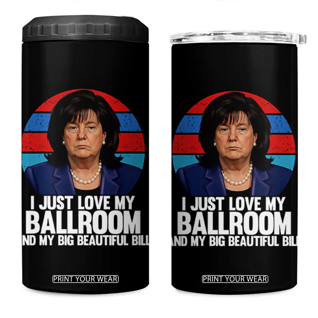 Funny Donica Lewinsky Viral Trump Meme 4 in 1 Can Cooler Tumbler Retro Big Beautiful Bill Political Roast Humor TS02 One Size: 16 oz Black Print Your Wear