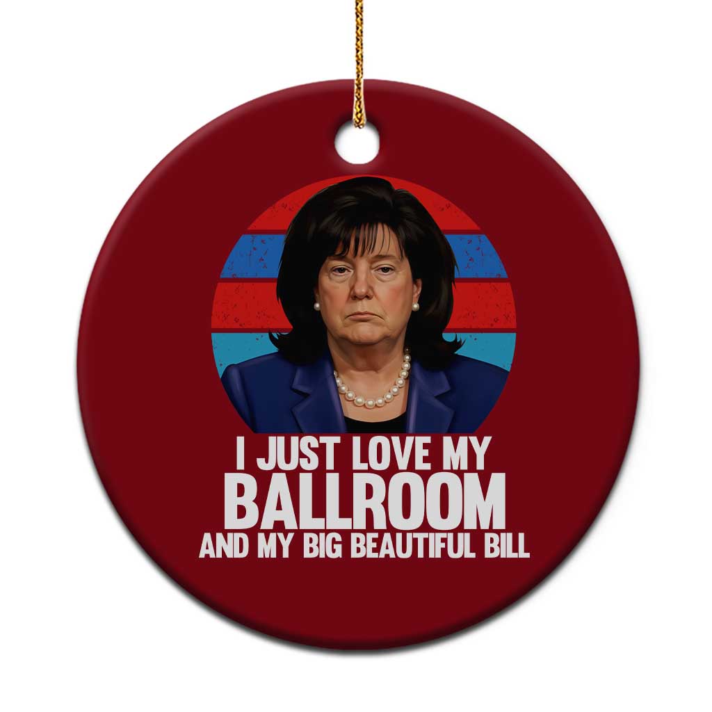 Funny Donica Lewinsky Viral Trump Meme Ceramic Ornament Retro Big Beautiful Bill Political Roast Humor TS02 1pc Red Print Your Wear