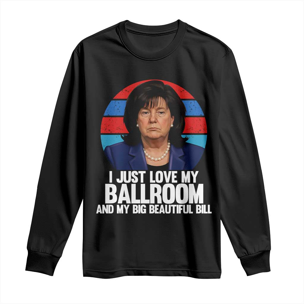 Funny Donica Lewinsky Viral Trump Meme Long Sleeve Shirt Retro Big Beautiful Bill Political Roast Humor TS02 Black Print Your Wear