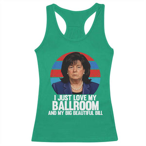 Funny Donica Lewinsky Viral Trump Meme Racerback Tank Top Retro Big Beautiful Bill Political Roast Humor TS02 Irish Green Print Your Wear