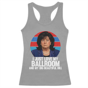Funny Donica Lewinsky Viral Trump Meme Racerback Tank Top Retro Big Beautiful Bill Political Roast Humor TS02 Sport Gray Print Your Wear