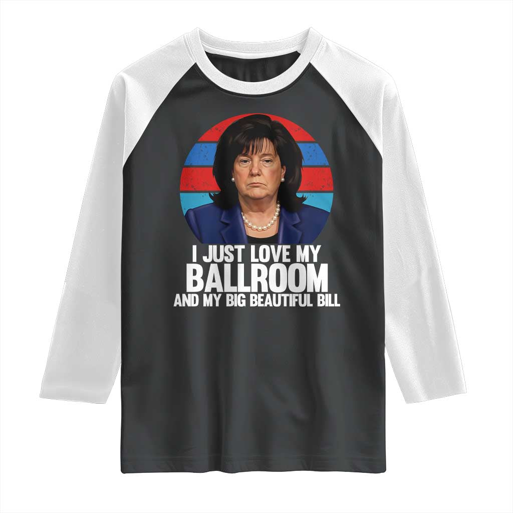 Funny Donica Lewinsky Viral Trump Meme Raglan Shirt Retro Big Beautiful Bill Political Roast Humor TS02 Black White Print Your Wear