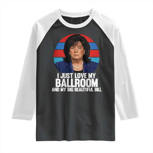 Funny Donica Lewinsky Viral Trump Meme Raglan Shirt Retro Big Beautiful Bill Political Roast Humor TS02 Black White Print Your Wear