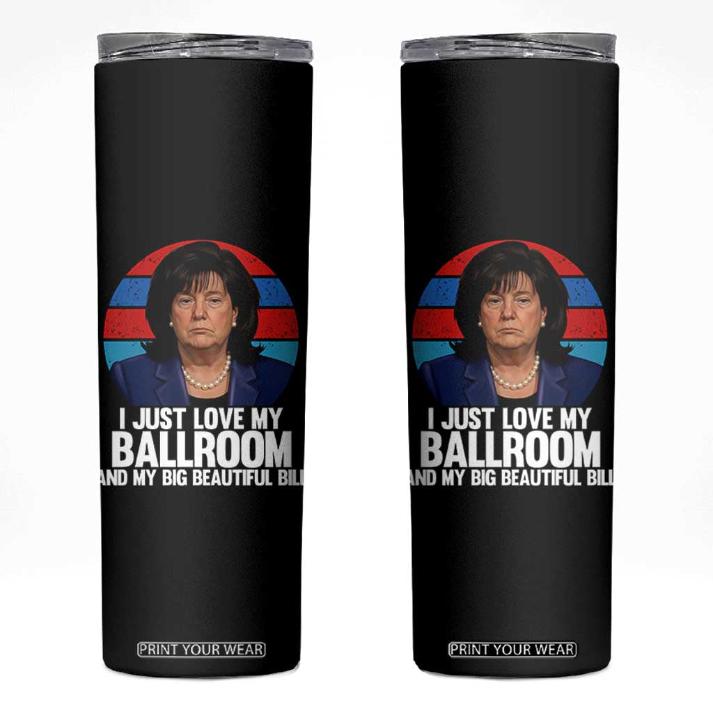 Funny Donica Lewinsky Viral Trump Meme Skinny Tumbler Retro Big Beautiful Bill Political Roast Humor TS02 Black Print Your Wear