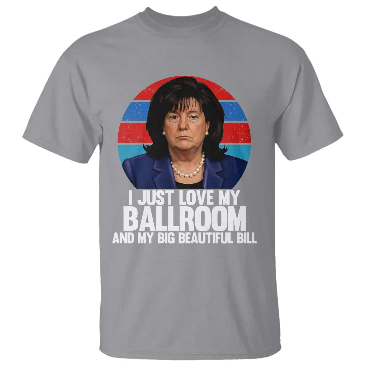 Funny Donica Lewinsky Viral Trump Meme T Shirt Retro Big Beautiful Bill Political Roast Humor TS02 Sport Gray Print Your Wear
