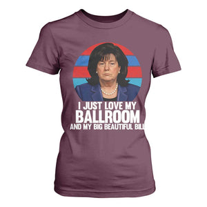 Funny Donica Lewinsky Viral Trump Meme T Shirt For Women Retro Big Beautiful Bill Political Roast Humor TS02 Maroon Print Your Wear
