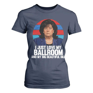 Funny Donica Lewinsky Viral Trump Meme T Shirt For Women Retro Big Beautiful Bill Political Roast Humor TS02 Navy Print Your Wear