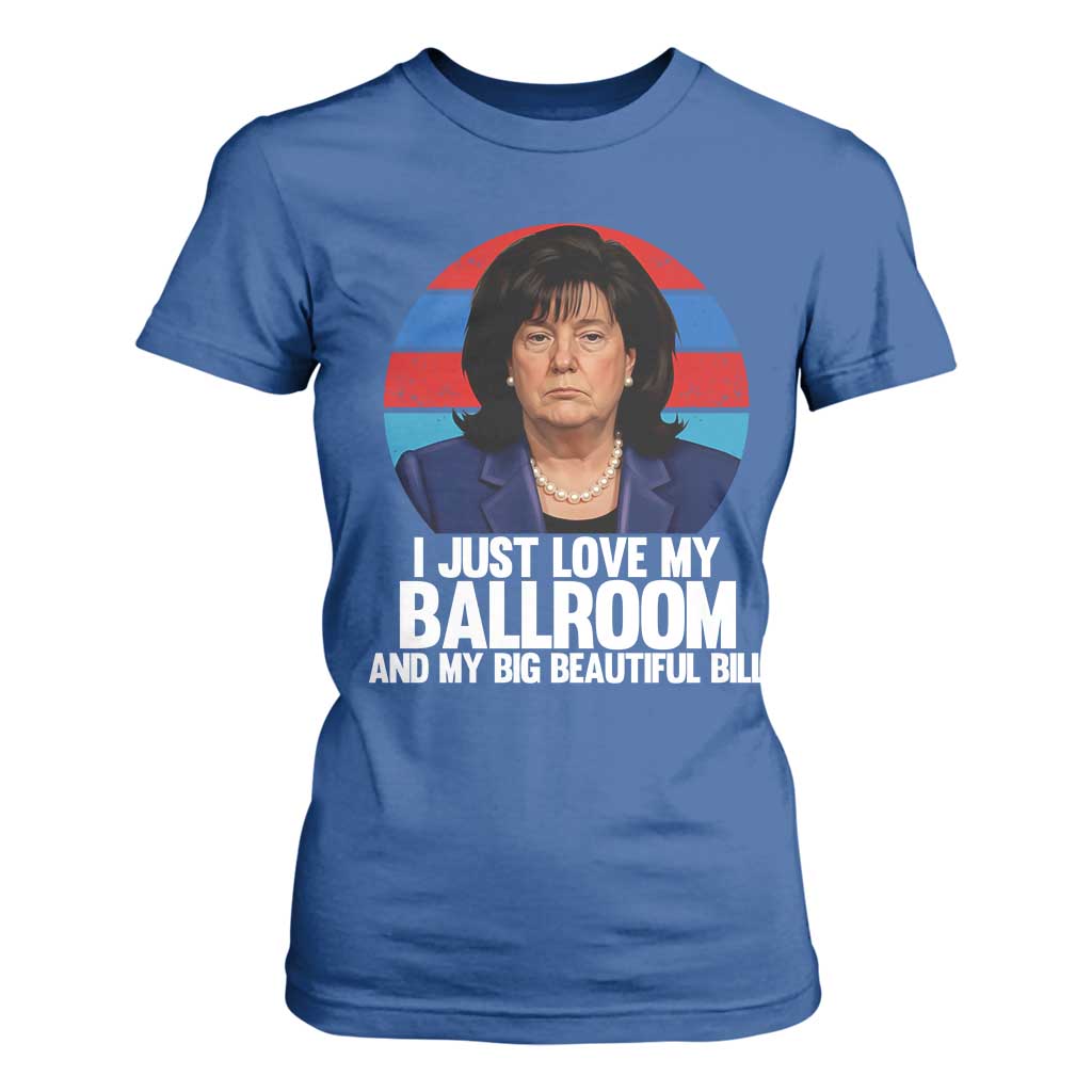 Funny Donica Lewinsky Viral Trump Meme T Shirt For Women Retro Big Beautiful Bill Political Roast Humor TS02 Royal Blue Print Your Wear