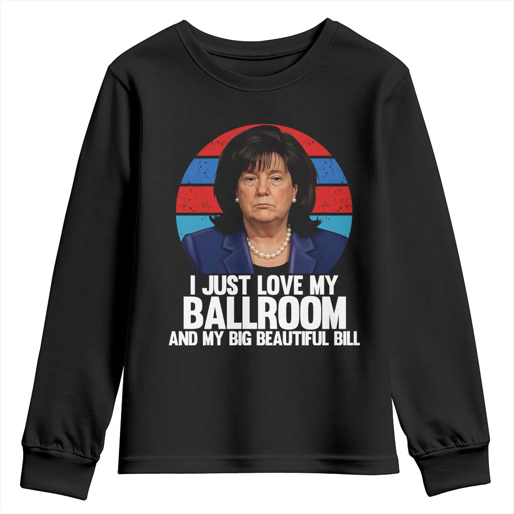 Funny Donica Lewinsky Viral Trump Meme Youth Sweatshirt Retro Big Beautiful Bill Political Roast Humor TS02 Black Print Your Wear