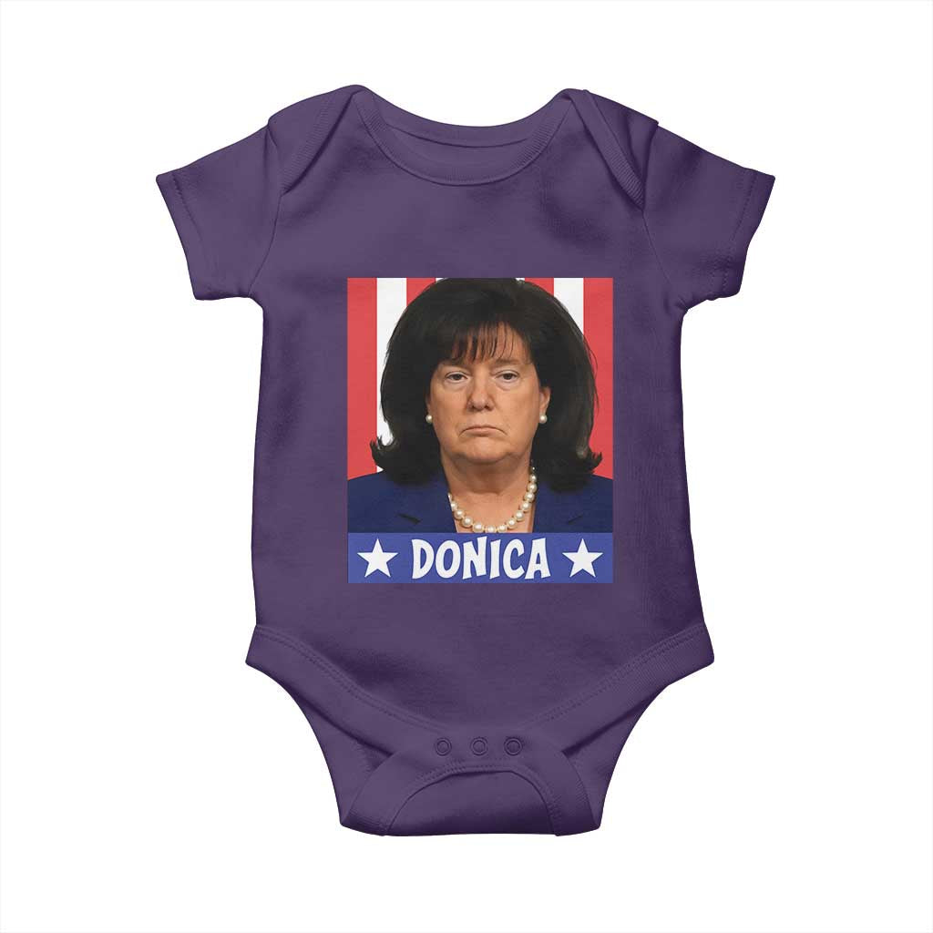 Donica Lewinsky Political Trump Meme Baby Onesie Hilarious Viral Internet Parody TS02 Purple Print Your Wear