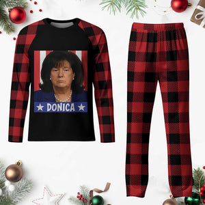 Donica Lewinsky Political Trump Meme Plaid Pajama Set Hilarious Viral Internet Parody TS02 Buffalo Plaid Print Your Wear