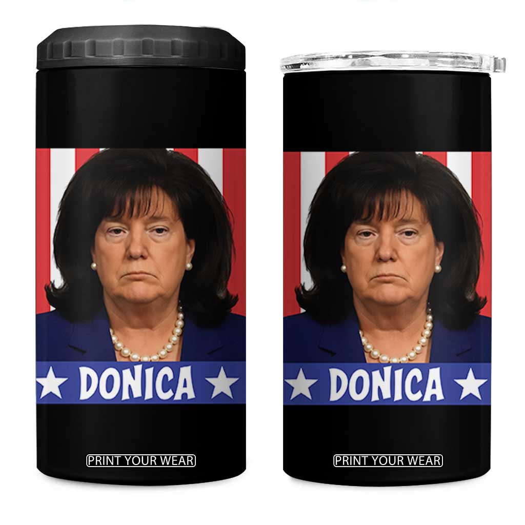 Donica Lewinsky Political Trump Meme 4 in 1 Can Cooler Tumbler Hilarious Viral Internet Parody TS02 One Size: 16 oz Black Print Your Wear