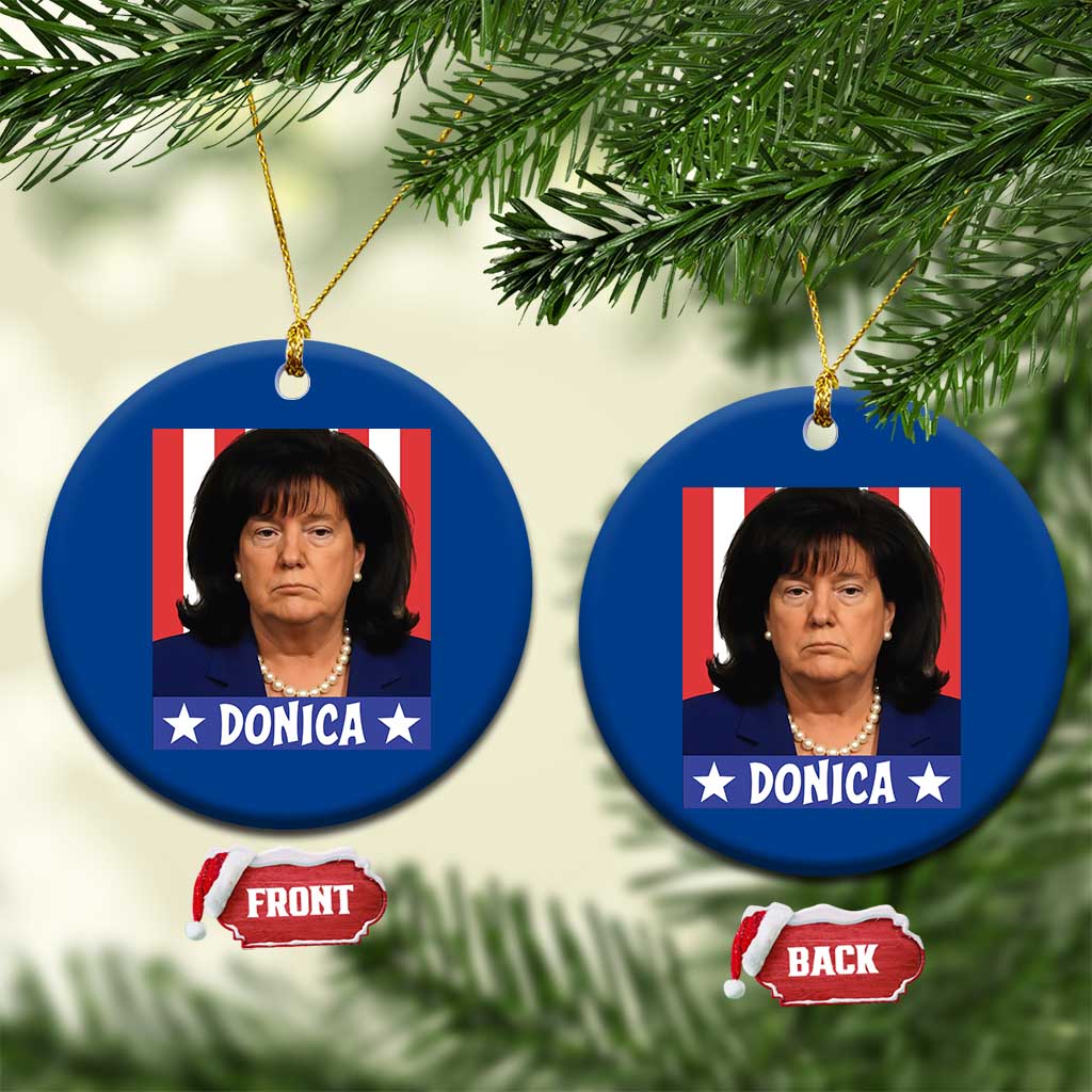 Donica Lewinsky Political Trump Meme Ceramic Ornament Hilarious Viral Internet Parody TS02 1pc Blue Print Your Wear