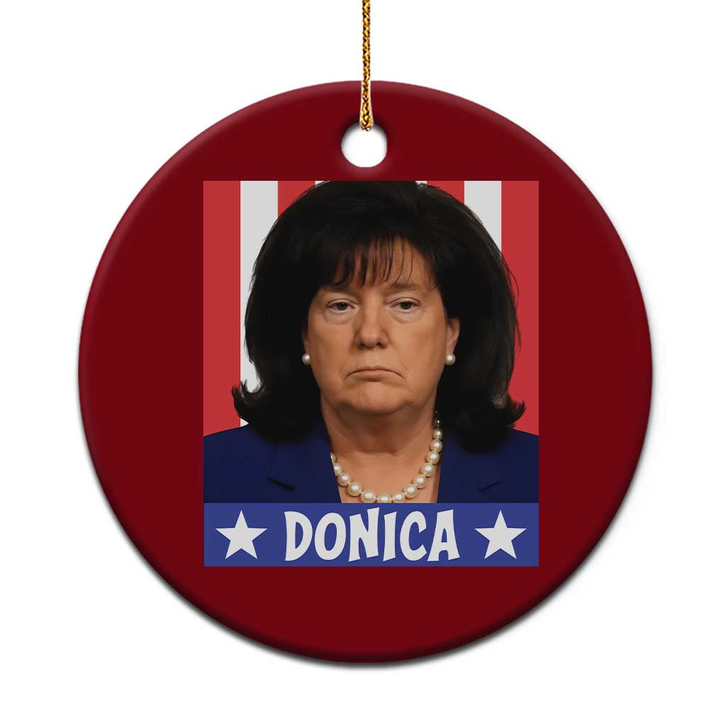 Donica Lewinsky Political Trump Meme Ceramic Ornament Hilarious Viral Internet Parody TS02 1pc Red Print Your Wear