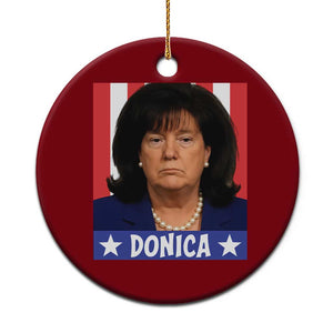 Donica Lewinsky Political Trump Meme Ceramic Ornament Hilarious Viral Internet Parody TS02 1pc Red Print Your Wear