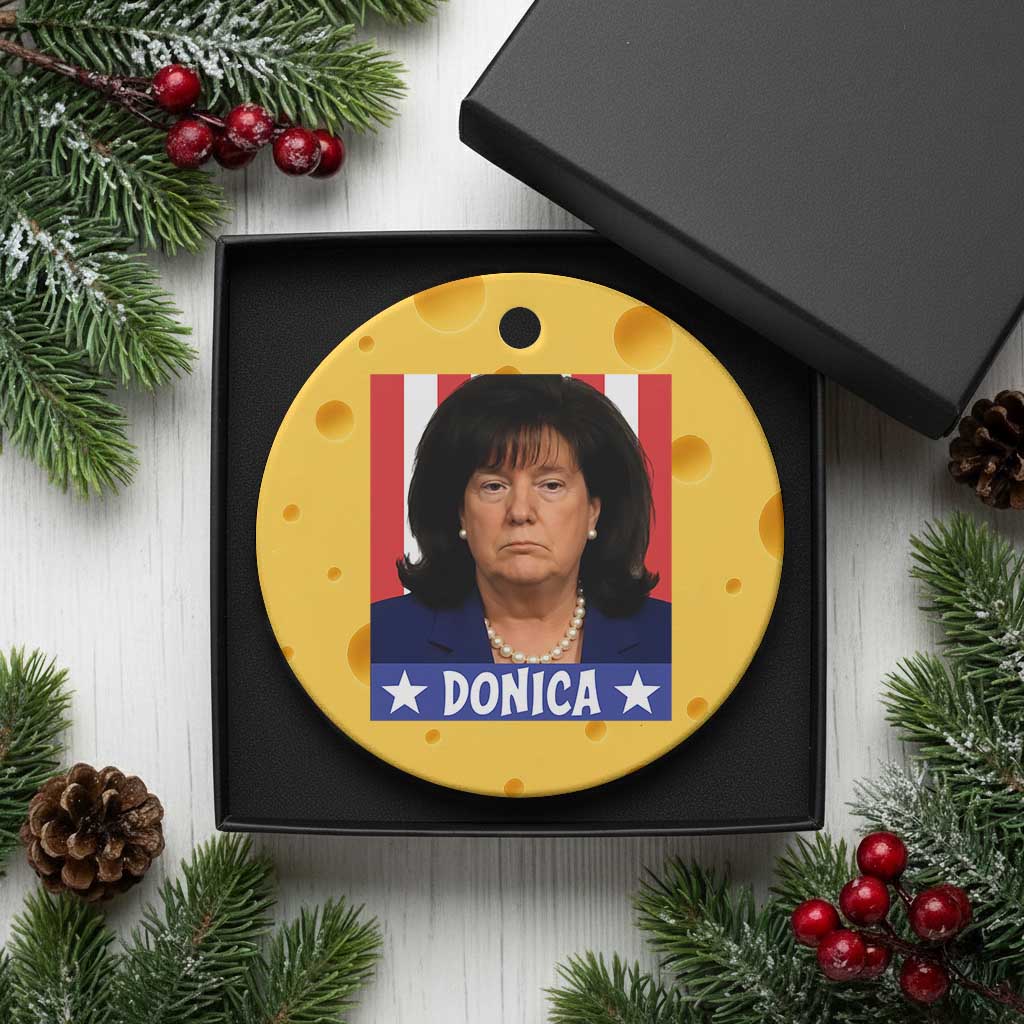 Donica Lewinsky Political Trump Meme Ceramic Ornament Hilarious Viral Internet Parody TS02 1pc Yellow Cheese Print Your Wear