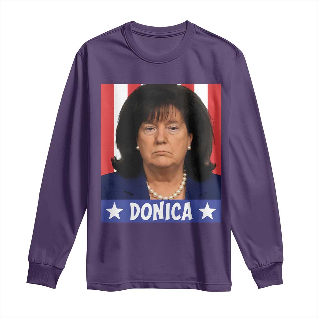Donica Lewinsky Political Trump Meme Long Sleeve Shirt Hilarious Viral Internet Parody TS02 Purple Print Your Wear