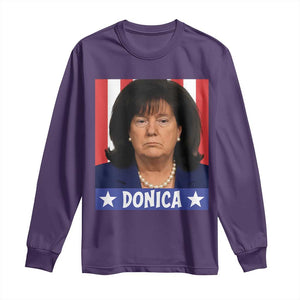 Donica Lewinsky Political Trump Meme Long Sleeve Shirt Hilarious Viral Internet Parody TS02 Purple Print Your Wear