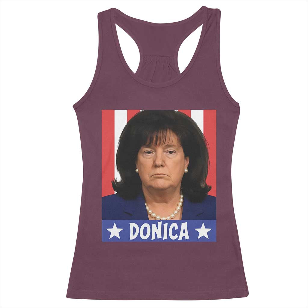 Donica Lewinsky Political Trump Meme Racerback Tank Top Hilarious Viral Internet Parody TS02 Maroon Print Your Wear