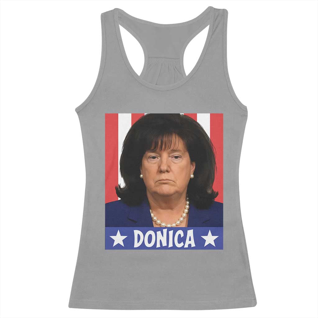 Donica Lewinsky Political Trump Meme Racerback Tank Top Hilarious Viral Internet Parody TS02 Sport Gray Print Your Wear
