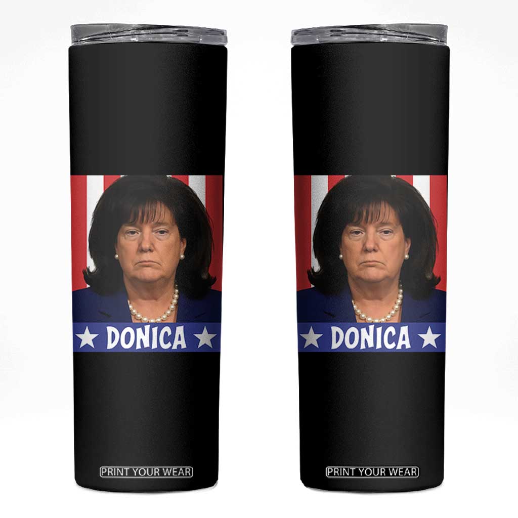Donica Lewinsky Political Trump Meme Skinny Tumbler Hilarious Viral Internet Parody TS02 Black Print Your Wear