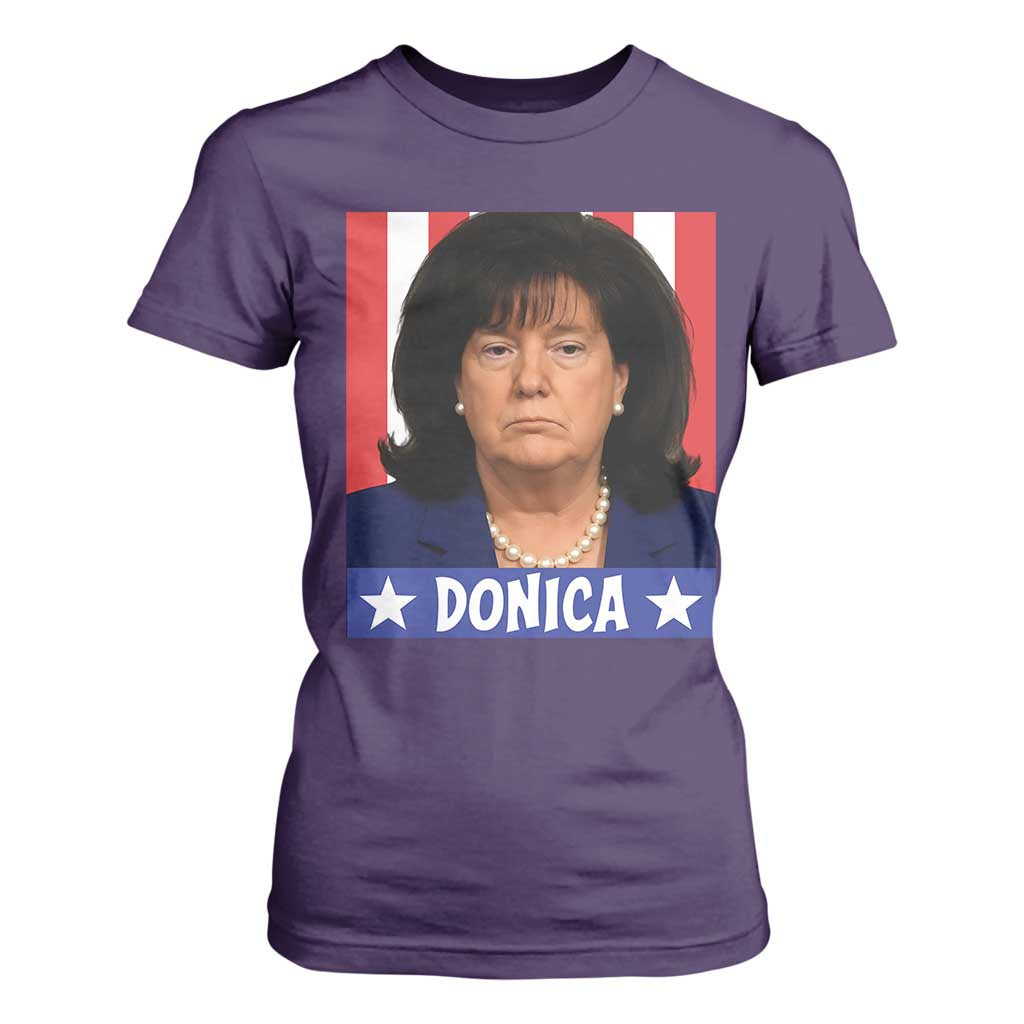 Donica Lewinsky Political Trump Meme T Shirt For Women Hilarious Viral Internet Parody TS02 Purple Print Your Wear
