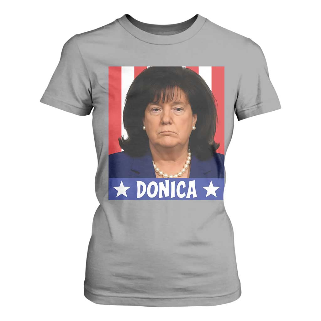 Donica Lewinsky Political Trump Meme T Shirt For Women Hilarious Viral Internet Parody TS02 Sport Gray Print Your Wear