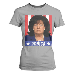 Donica Lewinsky Political Trump Meme T Shirt For Women Hilarious Viral Internet Parody TS02 Sport Gray Print Your Wear